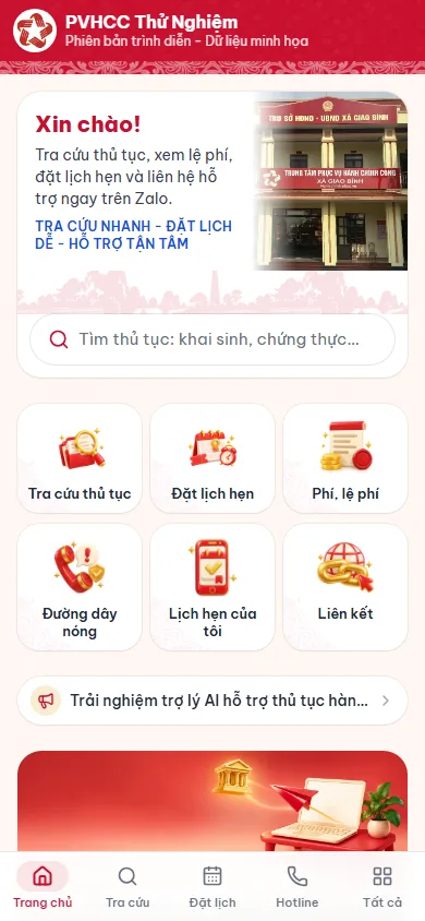 Trang chủ Mini App